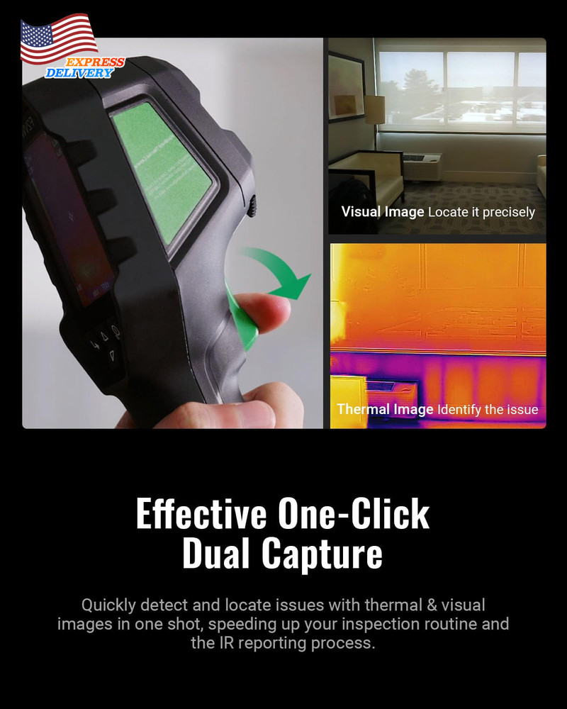 F2VW Thermal Camera 256X192 IR Resolution with 2MP Visual Camera