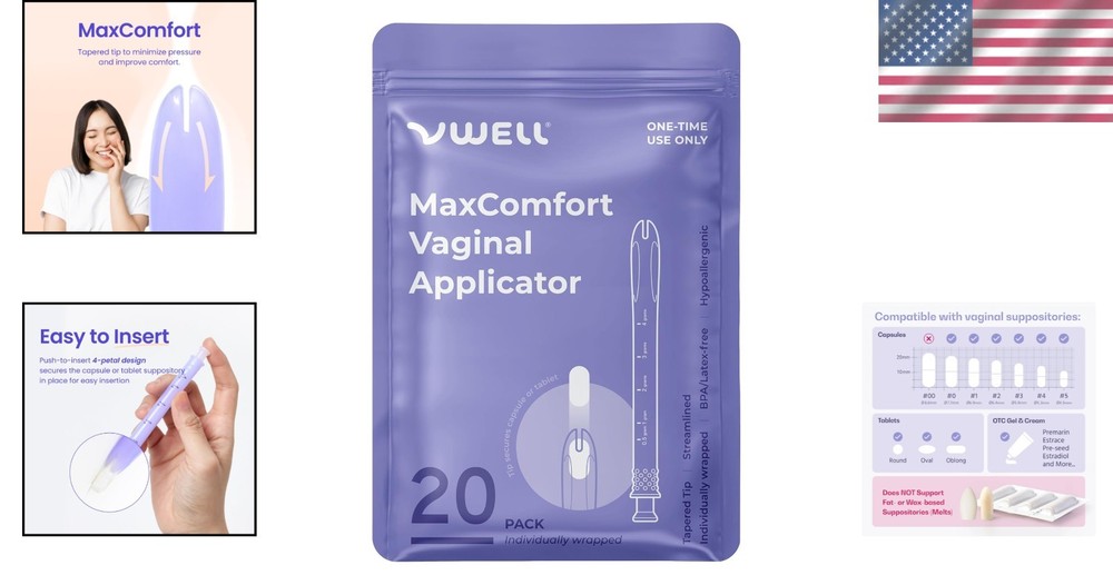 Sterile MaxComfort Vaginal/Rectal Applicator, Comfortable & User-Friendly Design