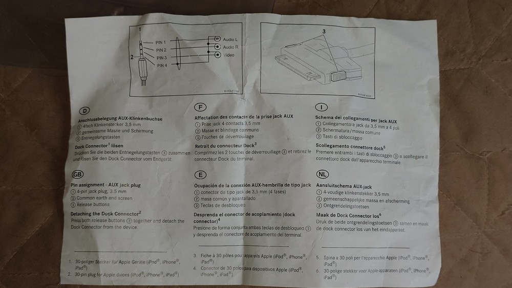 Mercedes Connecting Cable Kit