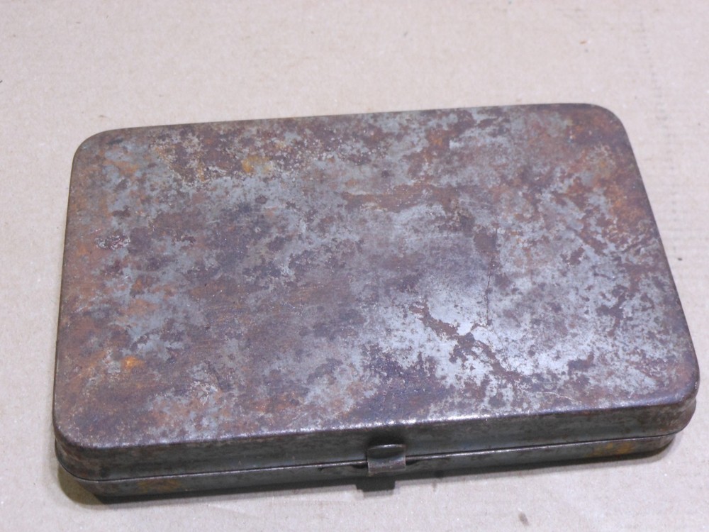 Vintage Snap On Socket Wrenches Metal Tool Box Case - Empty Box