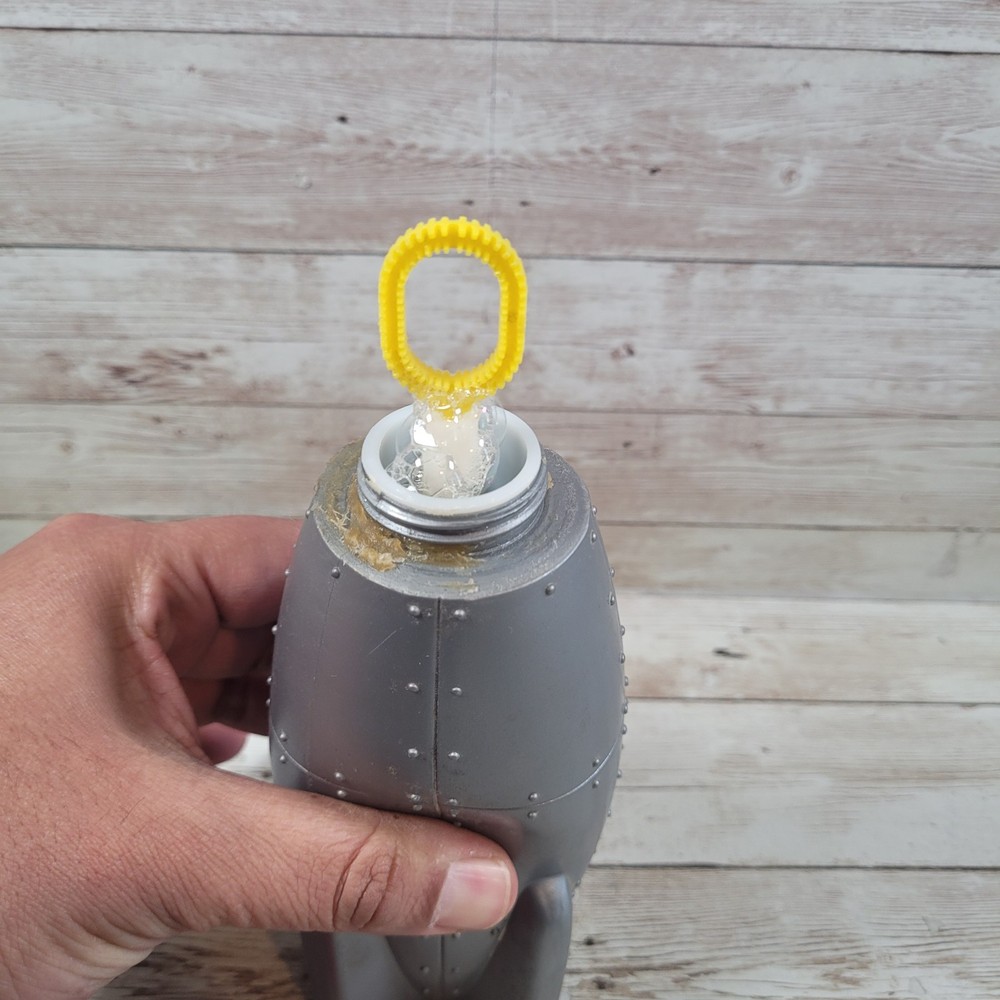 Vintage Rocket Space Ship Bubble Maker Bottle
