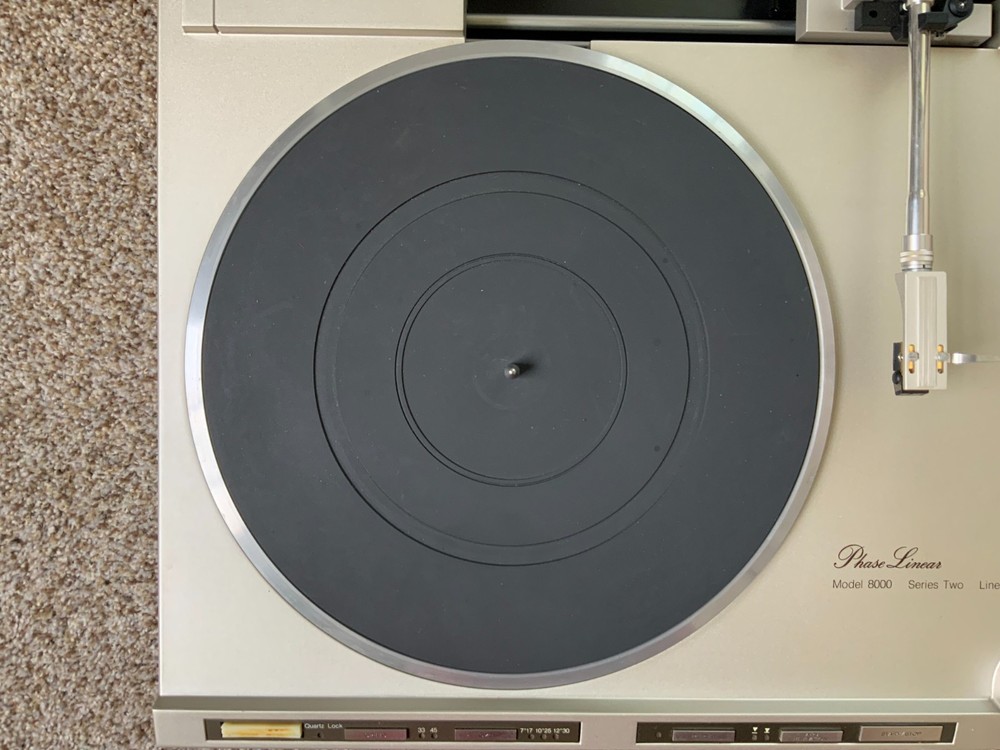 Phase Linear Model 8000 Linear Motor Turntable Series 2 - Untested - Powers On!