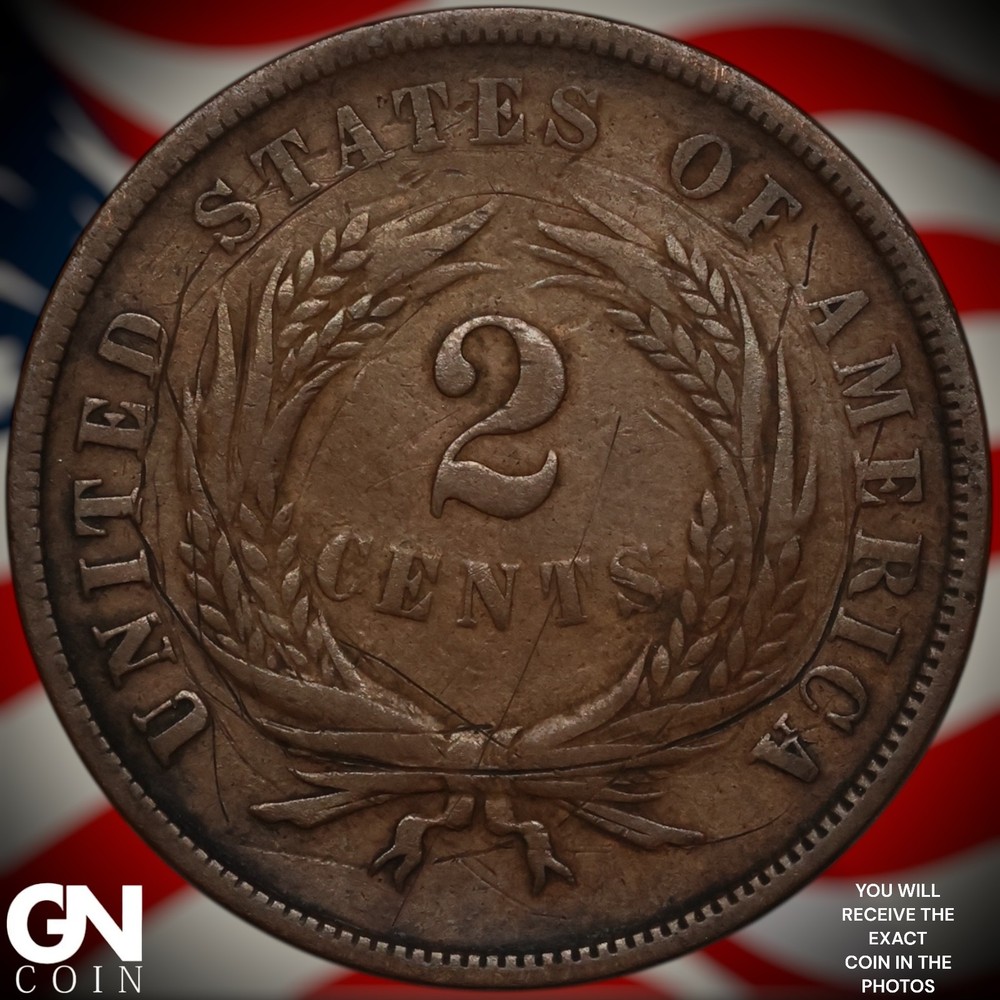 1866 2 Cent Piece A3358