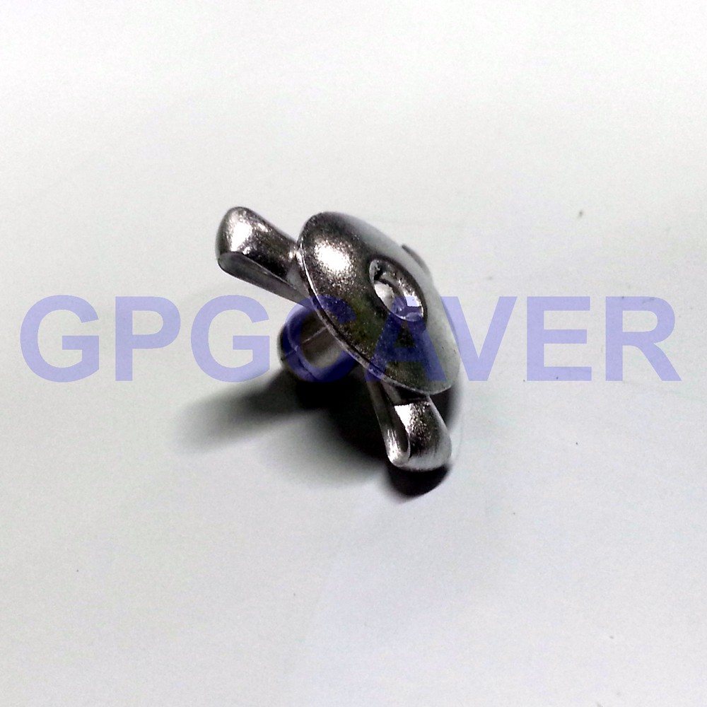 Exploding Tri-Fold SMALL Head Racing Pop Rivet Fastener 50pc 3/16" Mill Finish