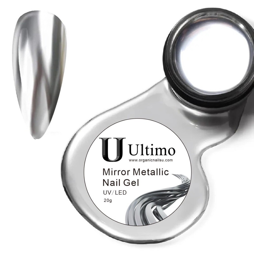 MIRROR gel metalic liner SILVER 20 Gramos