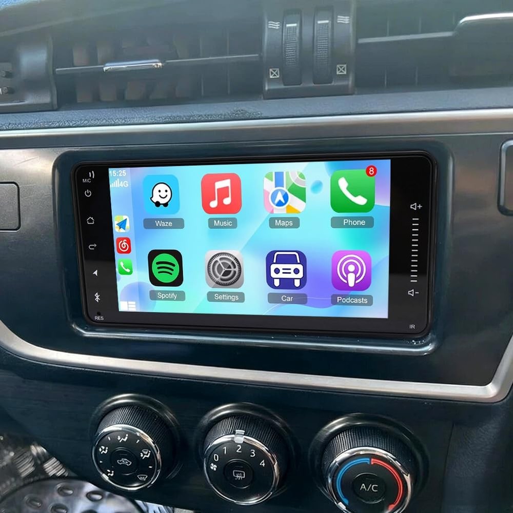 7'' Android 14 Car Stereo Wireless Carplay Android Auto for Highlander 2000-2007