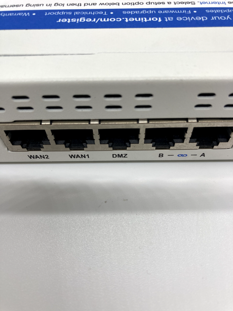 Fortinet FG-60F Fortigate-60F Network Security Firewall Initialized w/Adapter JP