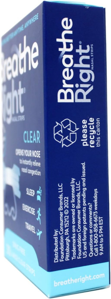 (120 Strips) Nasal Strips Clear Large for Sensitive Skin