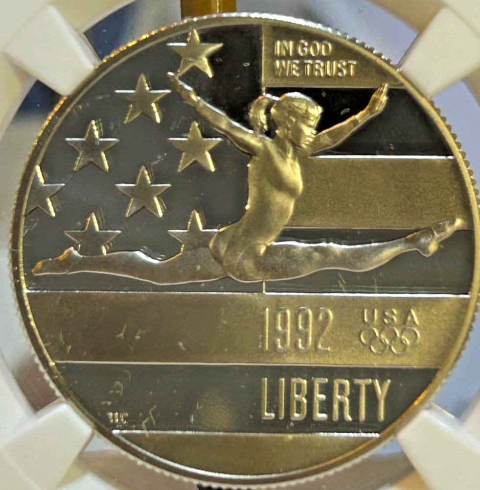 1992 S Olympic Gymnast Half Dollar MS69