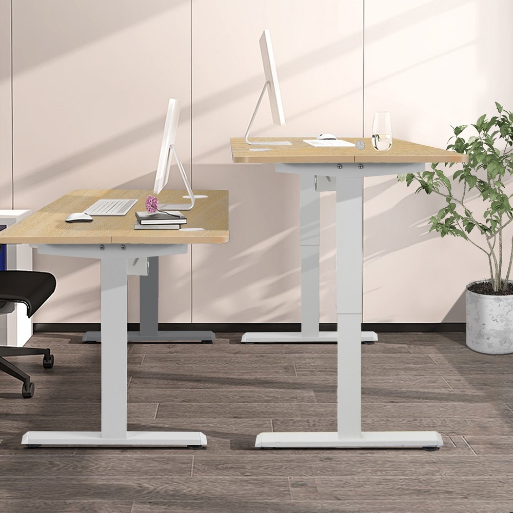 48" Height Adjustable Electric Standing Desk w/ Control Panel & USB Port