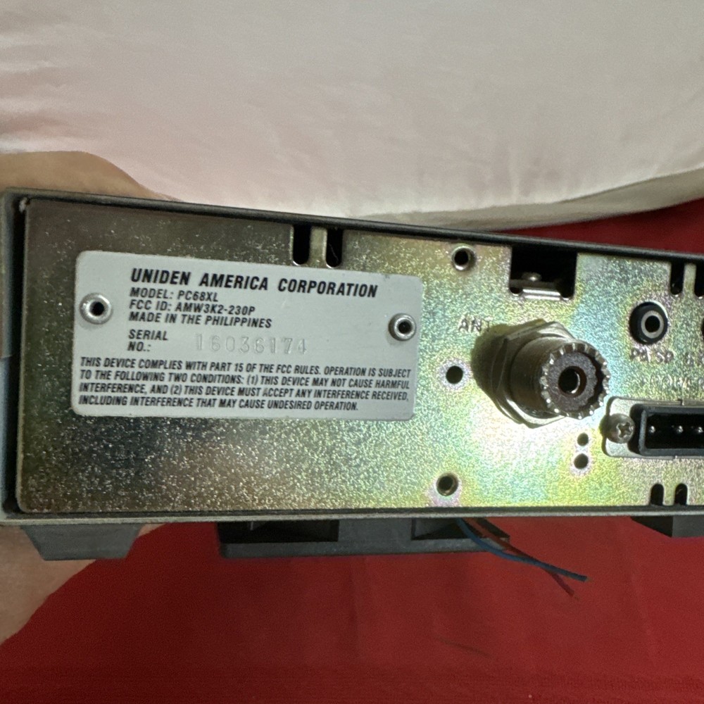 Uniden Pc68xl Cb With Cooling Fan Attached For Component Use Working
