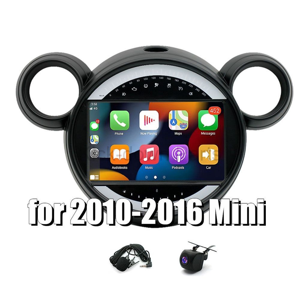 For 2010-2016 Mini Car Navigation with RearView Camera FM