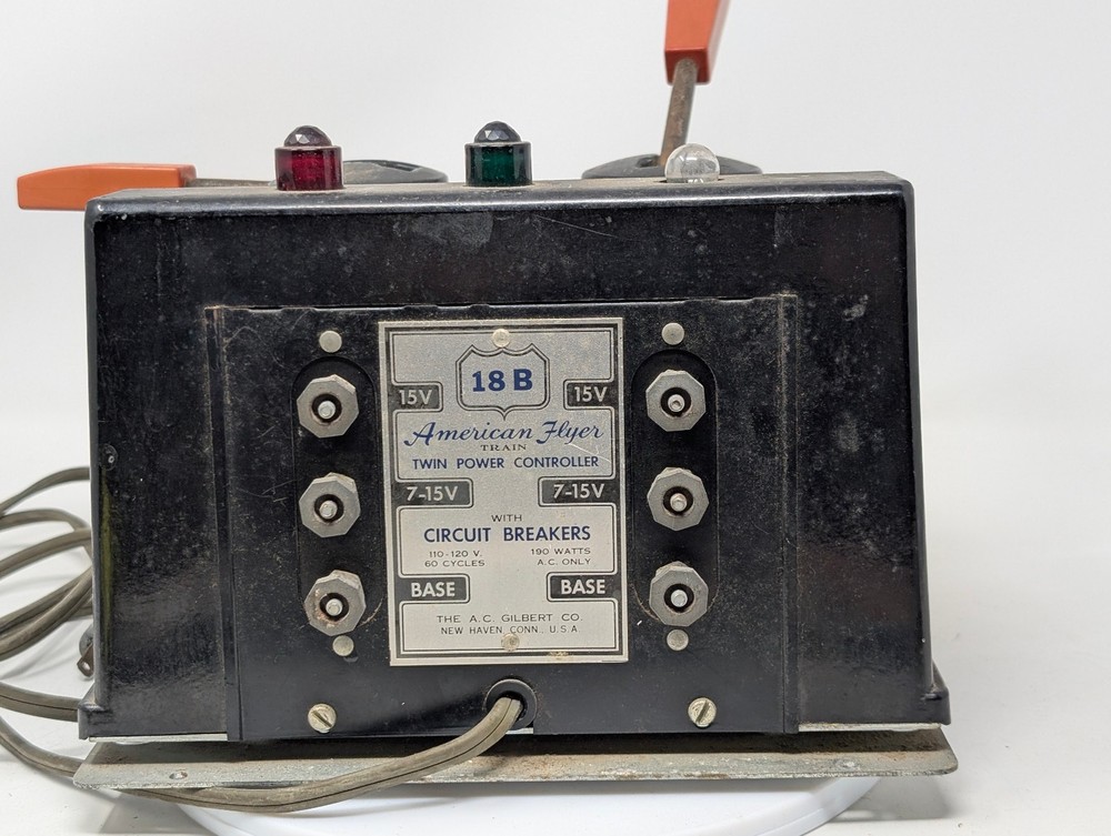 AMERICAN FLYER 18B, 175-WATT -2 TRAIN TRANSFORMER - TESTED WORKING