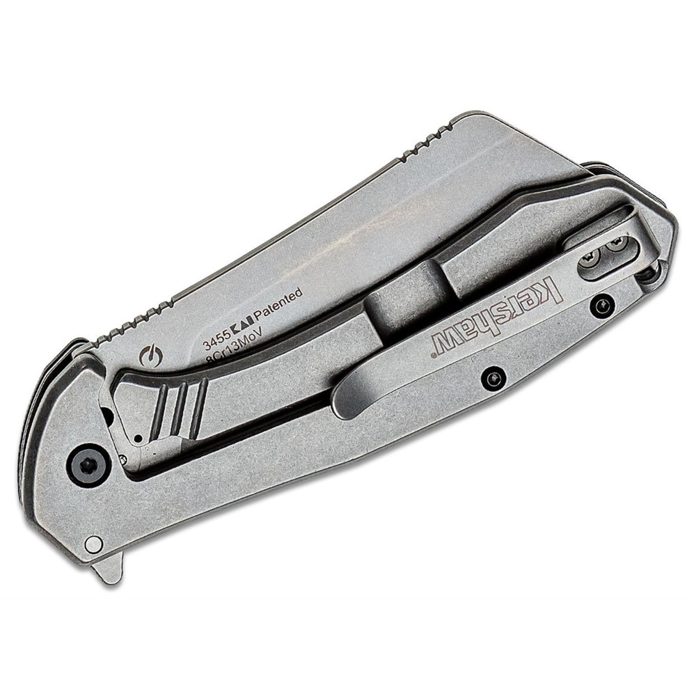 Kershaw Bracket Assisted Open Frame Lock Cleaver Blade EDC Folding Pocket Knife