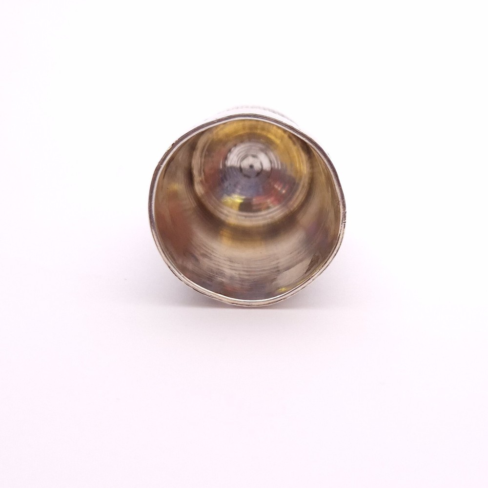 Antique 1920's Sterling Silver Patterned Engraved Thimble