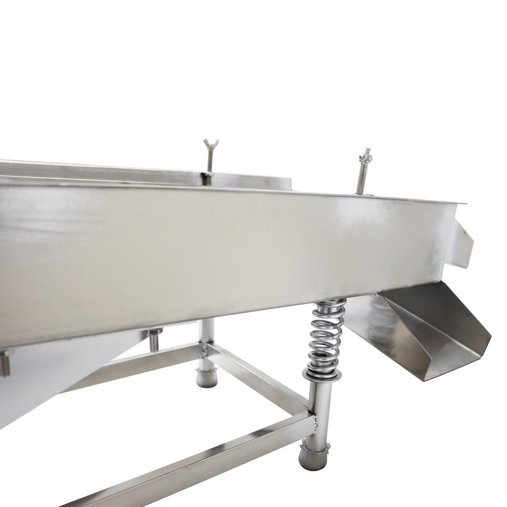 Single Layer Electric Straight Linear Vibrating Sieve Screen 4mm Screen 110V