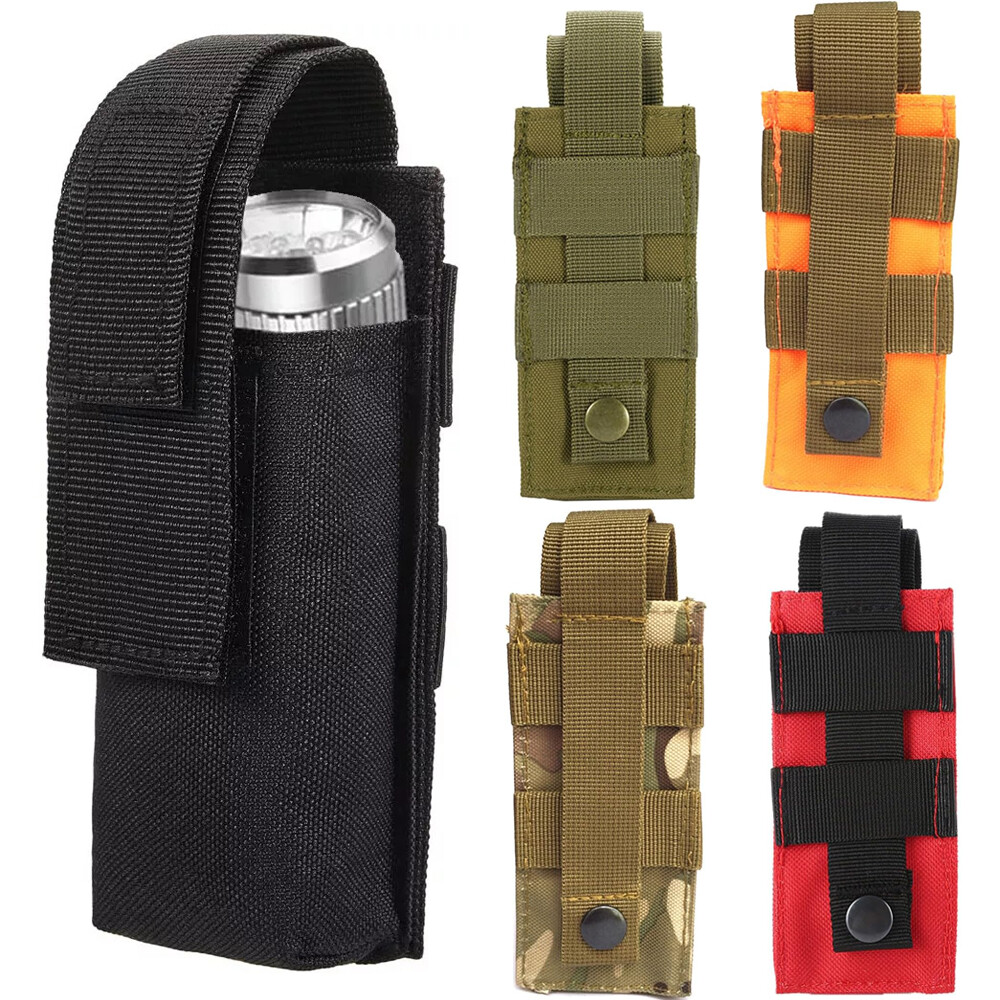 Tactical Molle Flashlight Pouch Holster Case Belt Bag Mini Tool Pouch Accessory