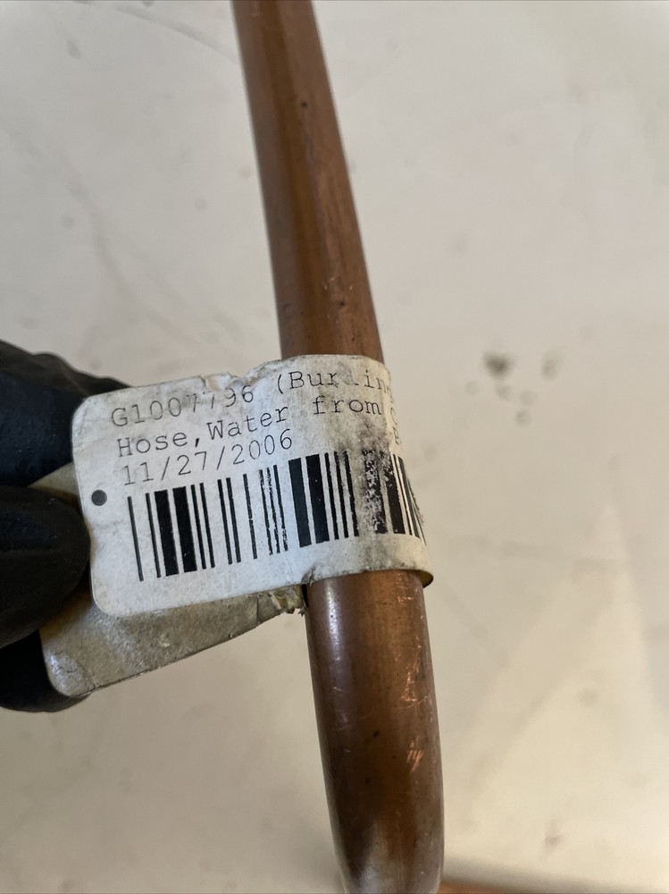 WATER HOSE FROM COMPRESSOR G1007796 NEW