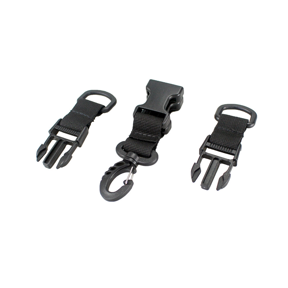 Molle Webbing Backpack Clips Ribbon Buckle Attach D-Type Hanging Ring Keychain