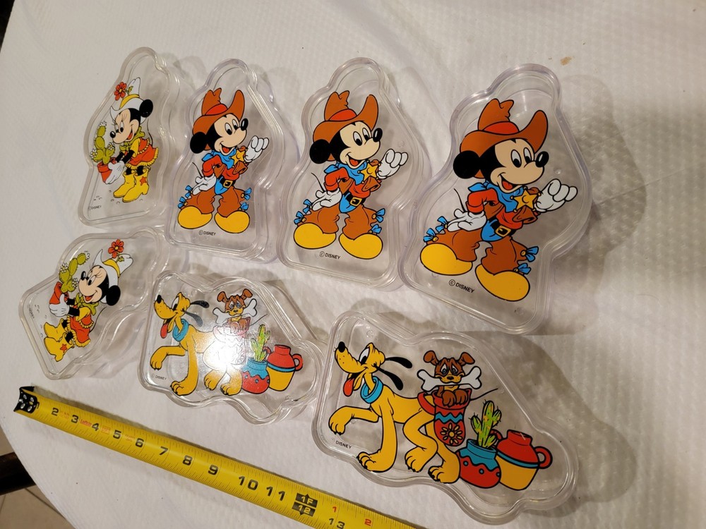 Vintage Disney Plastic Container Boxes Collectible. Awesome