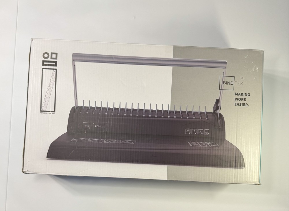 Binditek ECOPLUS Manual Comb Binding Machine Open Box