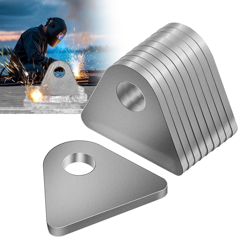 Weld on Tabs, Steel Shock Basic Weld Tab, Universal Weld on Tabs Flat Bottom Mou