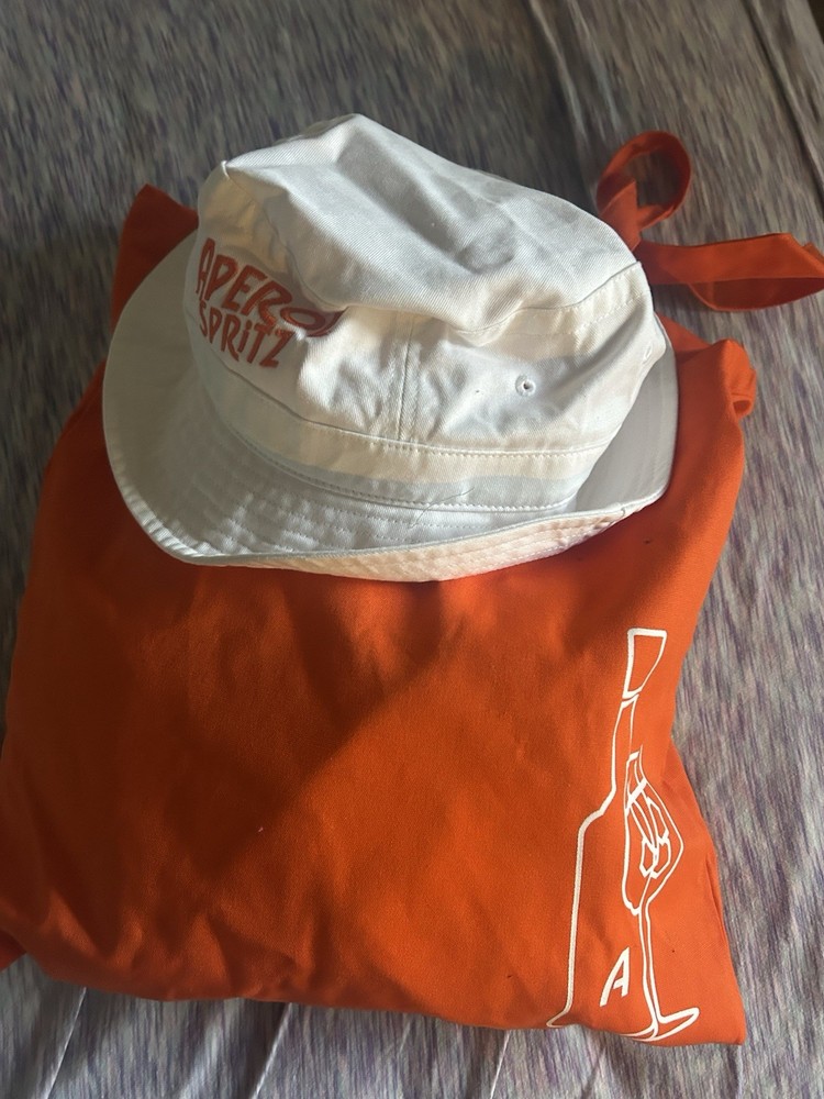 Aperol spritz bucket hat and tote