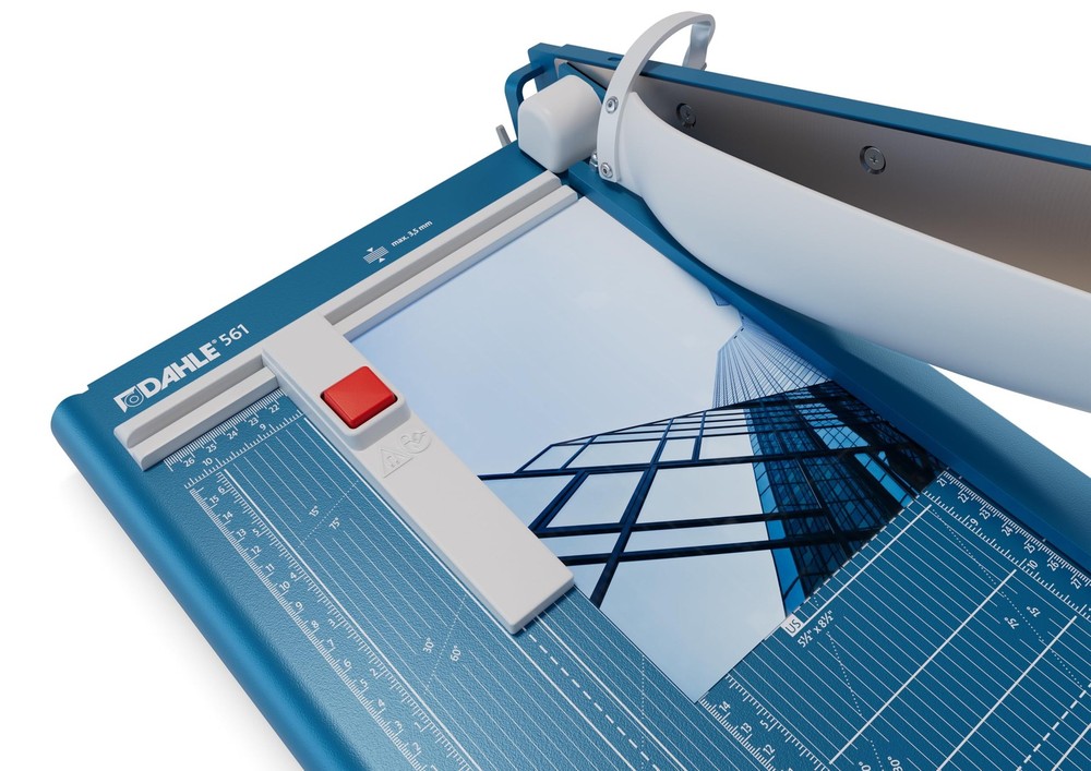 561 Premium Guillotine Trimmer, 14" Cut Length, 35 Sheet Capacity, Self-Sharp...