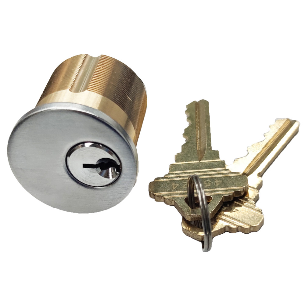 2PCS Mortise Lock SC1 Cylinders Keyed different 2 Keys SC1 Keyway Brass