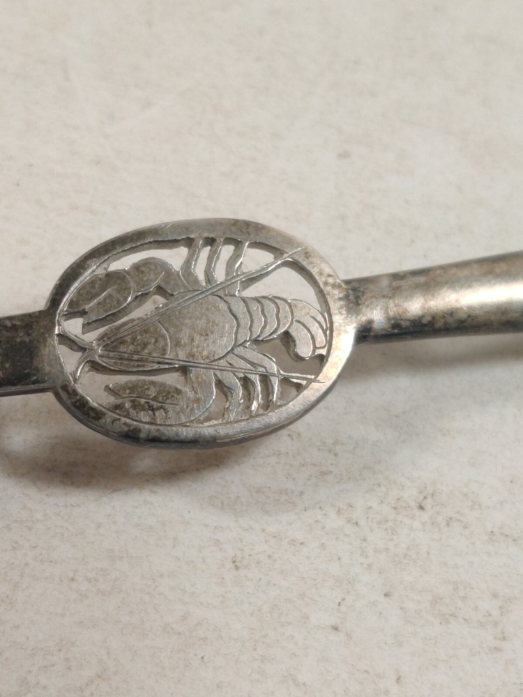 Antique Sterling Silver Lobster Pick .800 Hallmarks
