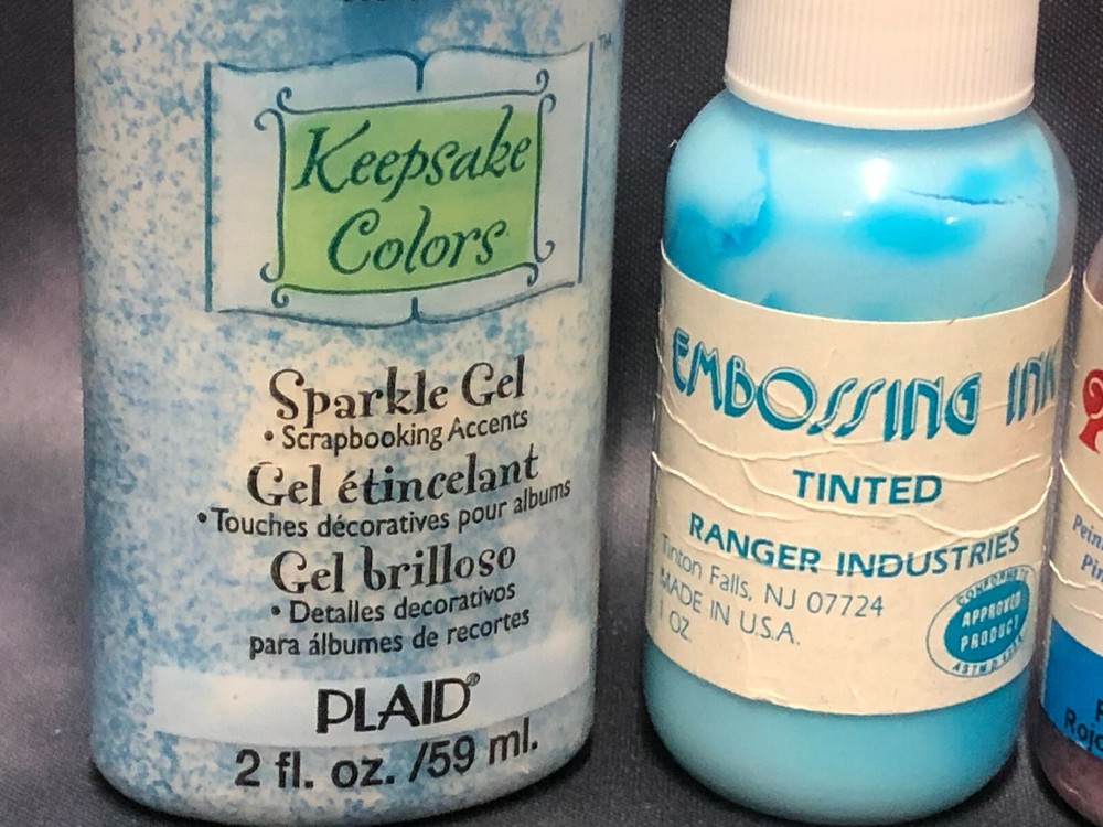 Ranger Embossing Ink Keepsake Sparkle Gel Polymark Fabric Paint