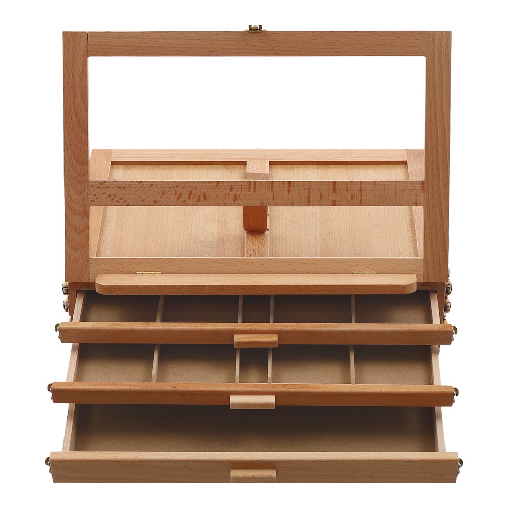 Adjustable Storage Box Easel,Painting Board Stand with Drawers,Storage Box Easel