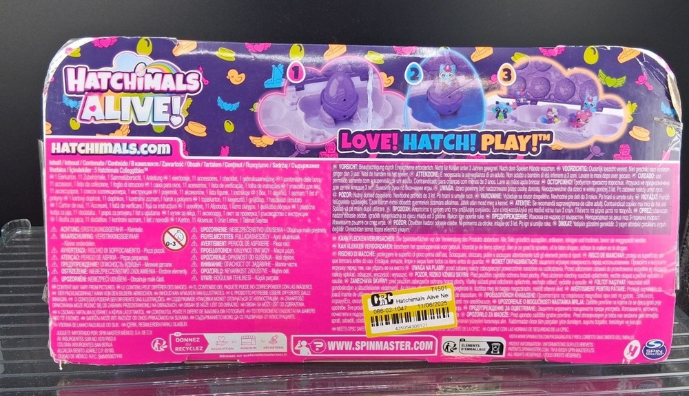 Hatchimals Alive! Neon Rainbow Egg Carton Playset