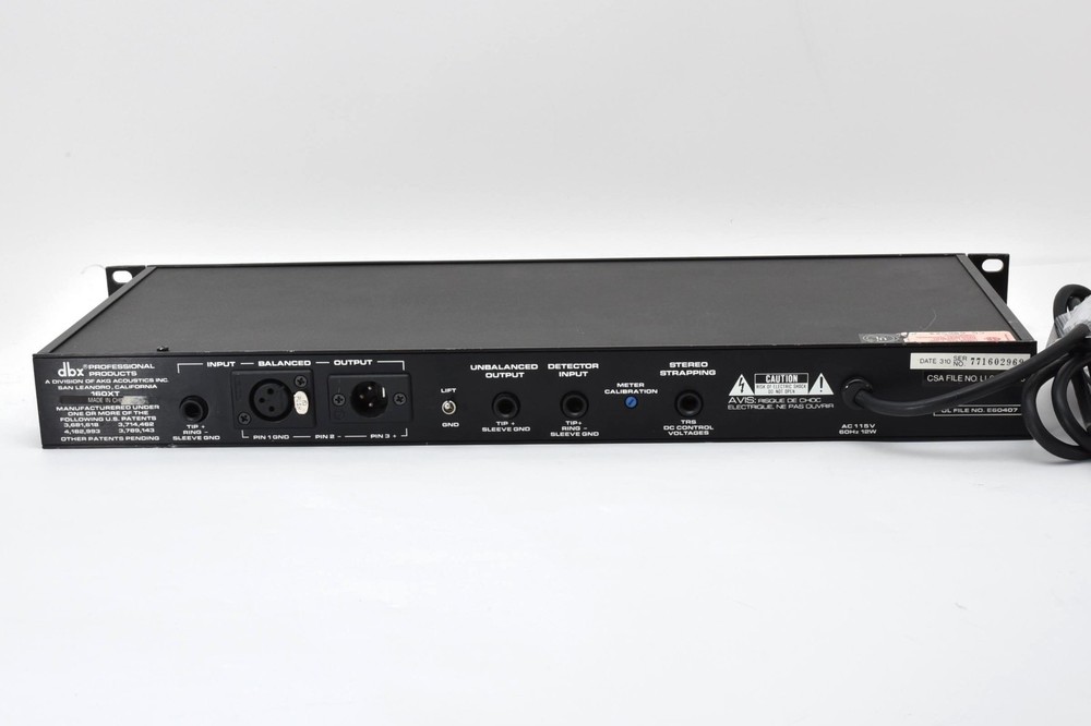 dbx 160XT Compressor Limiter Professional Studio Rack Audio Tested Working Japan