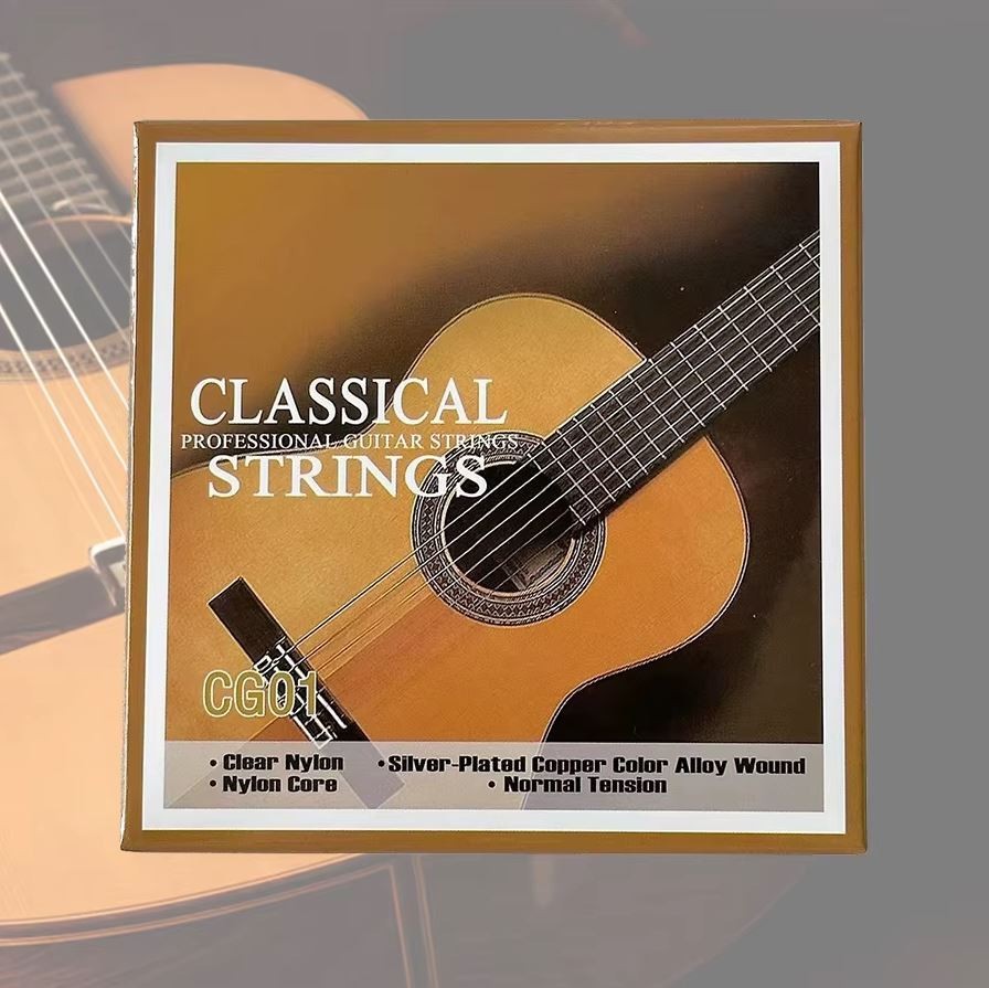 Classical Guitar Strings 028-043 Nylon Core Silver Plated 2 sets & 2 Free Picks