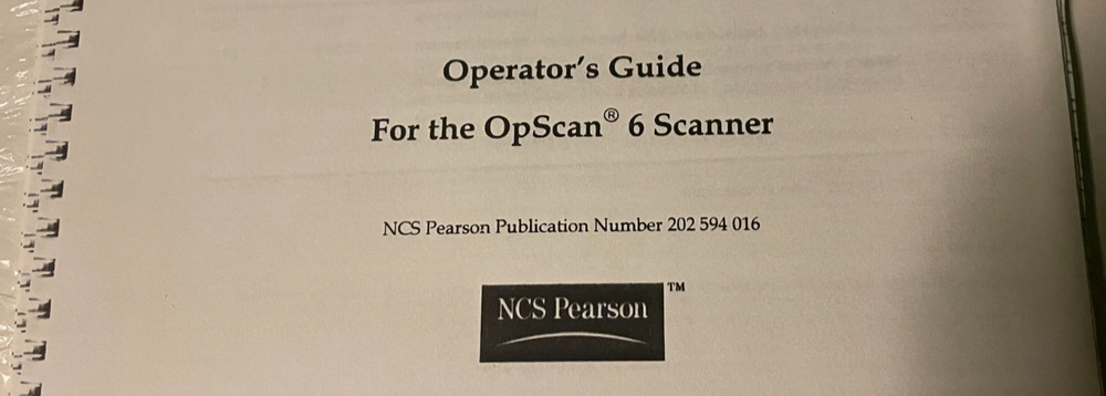 NCS Pearson Test Sheets for Opscan Optical Mark Readers, OMR