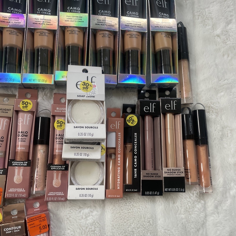 42 Pc Elf Mixed Wholesale Bulk Makeup Lot - Assorted Full Size w Duplicates