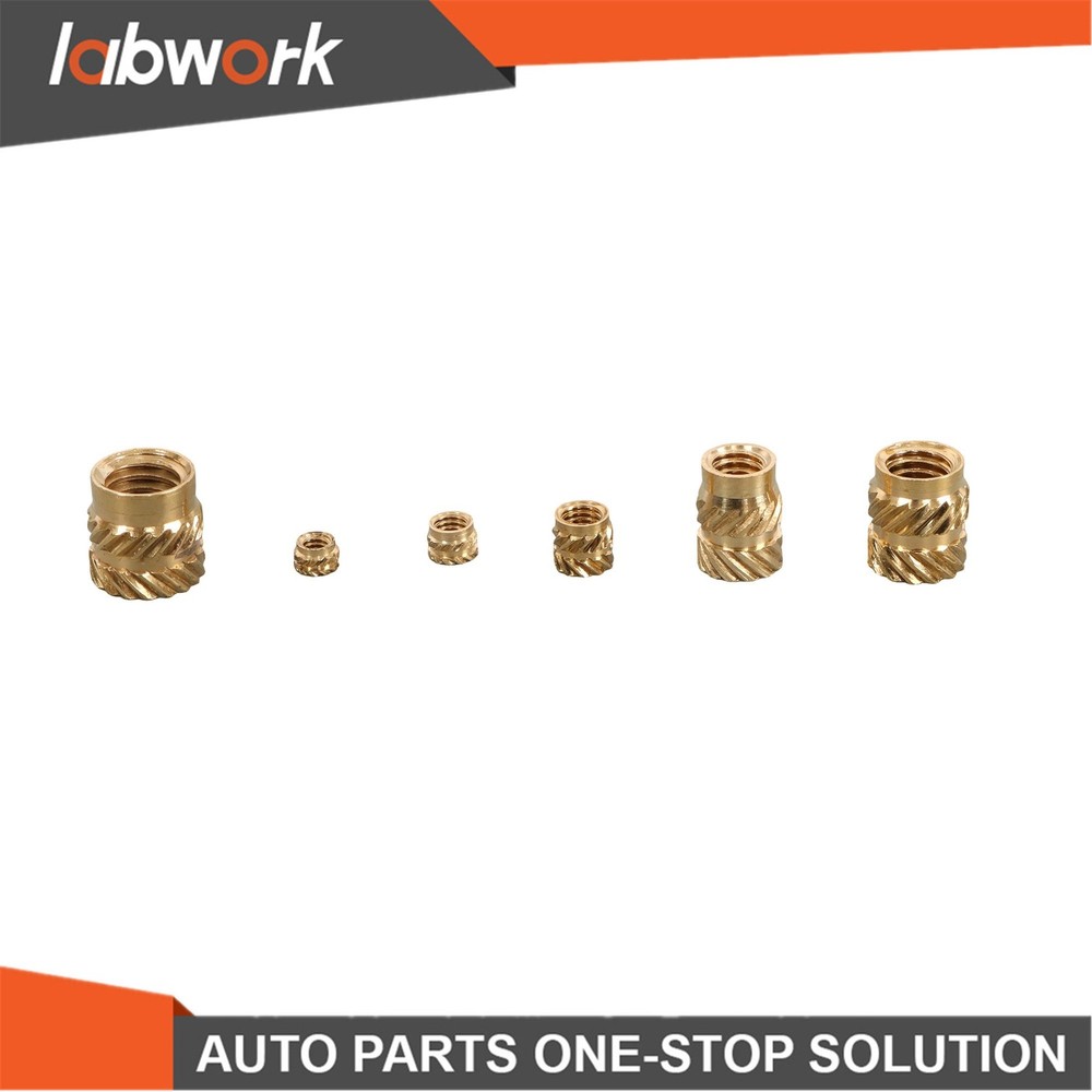 Labwork 350Pcs Threaded Inserts M2-M6 Female Thread Metric Knurled Nuts