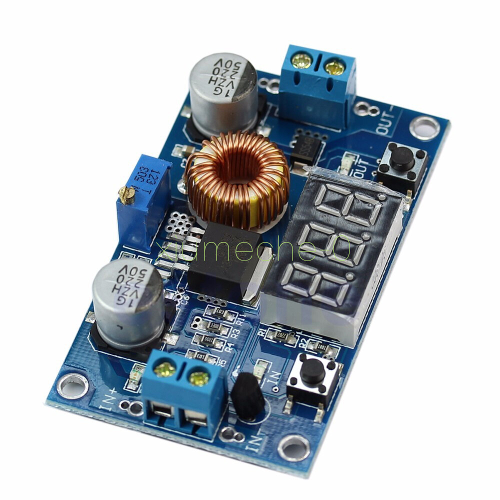 5A Adjustable Power CC/CV Step-down Charge Module LED Driver With red Voltmeter