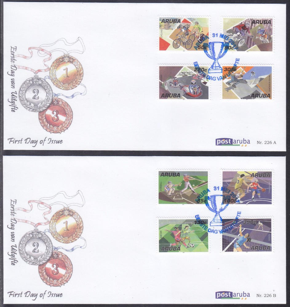 Aruba Issue FDC 2017 (226) Sport - Baseball