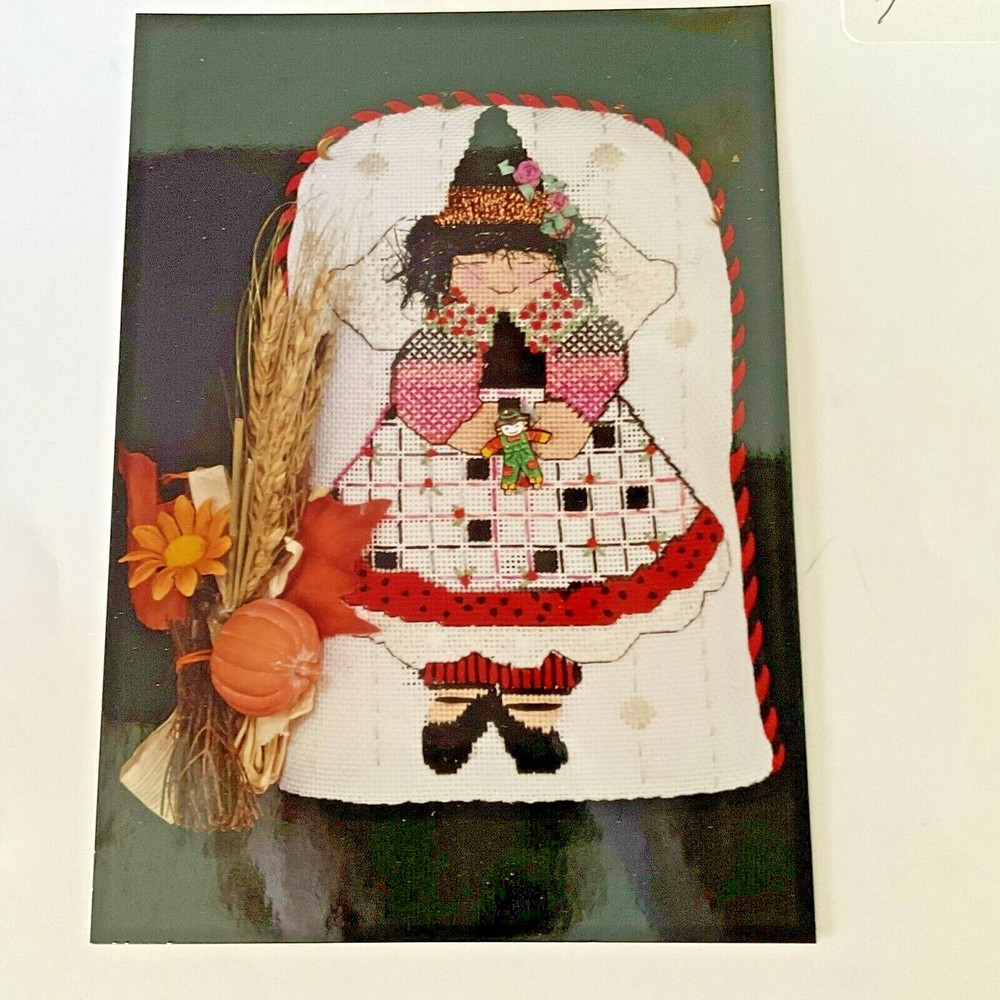 Needlepoint Chart Instruction Booklet Cheryl Schaeffer Autumn Witch 18 Count