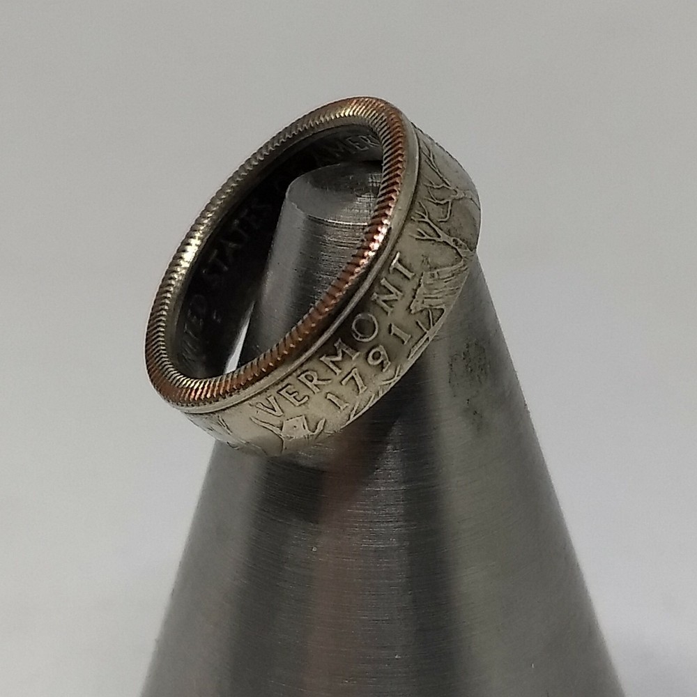 State Quarter Ring (Made with actual quarter) Handmade Band
