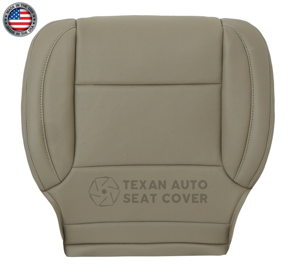 2015 Chevy Silverado LTZ LS Driver Side Bottom Leather Perforated Seat Cover Tan