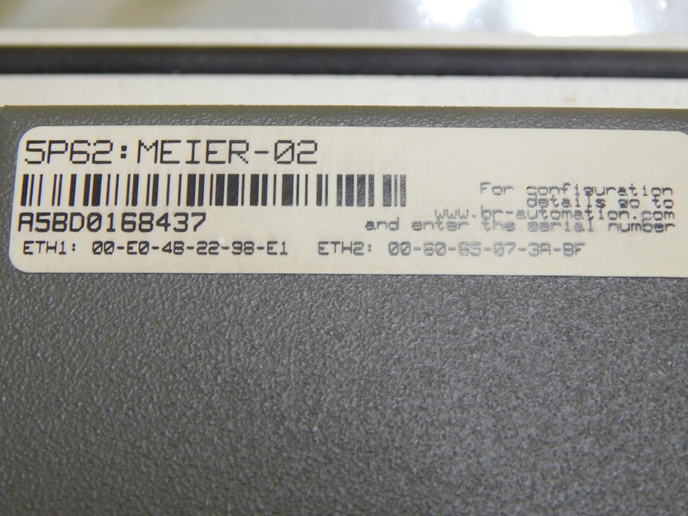 B&R Automation 5PC720.1505-K16 15" Industrial Panel PC Computer Working Surplus