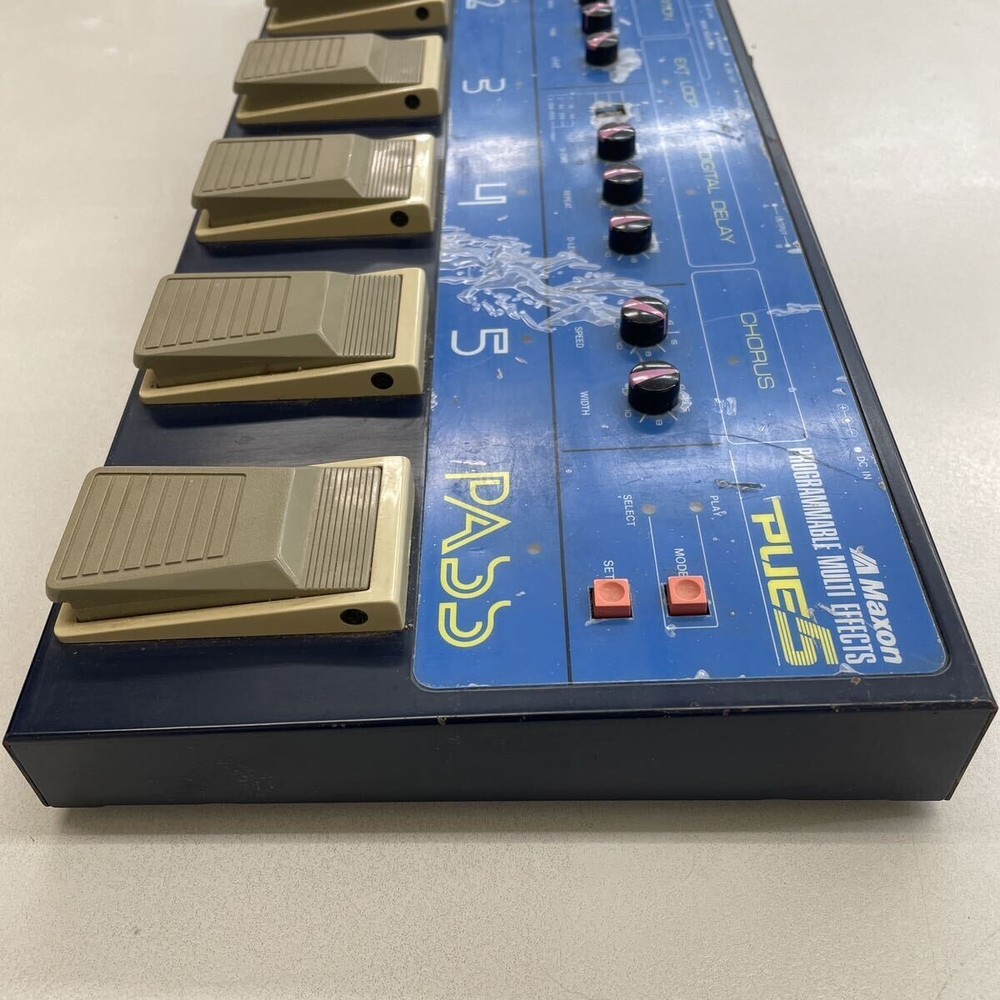 MAXON vintage analog multi-effector PUE5 AC adapter AC309 Working