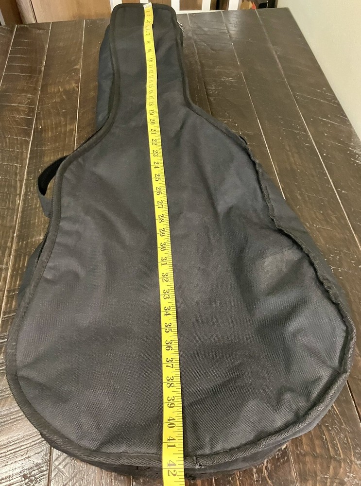 BLACK GUITAR CASE PADDED Back Pack Straps 42”