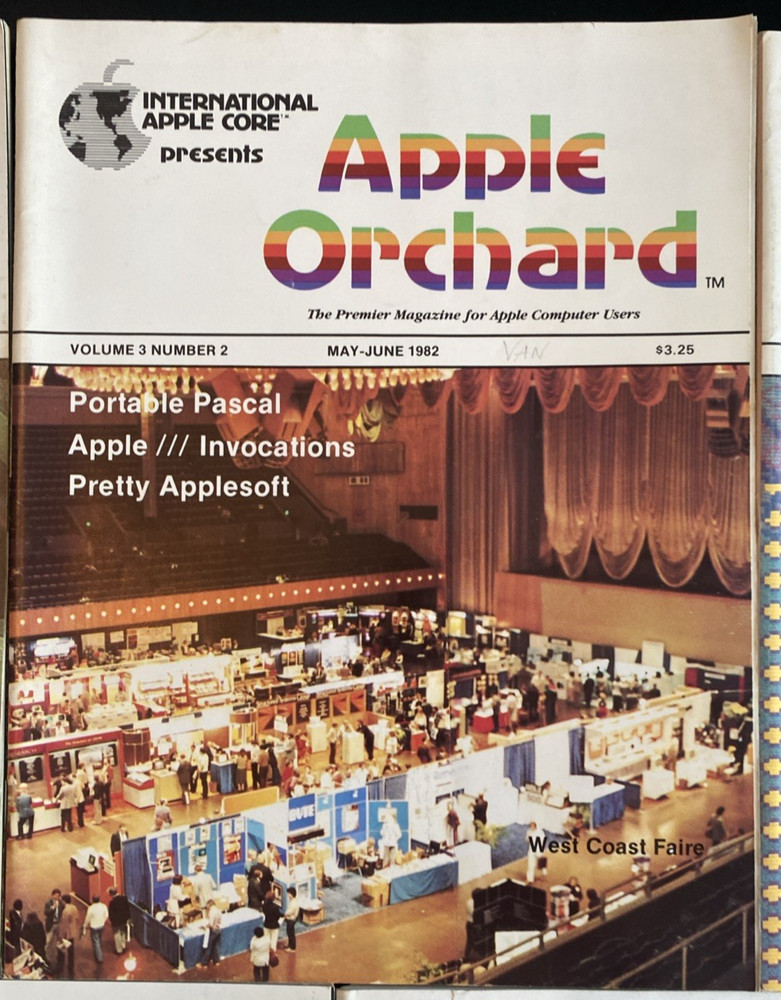 Vtg Apple Orchard International Core Magazine Apple Computer 5 issues 1981-1982