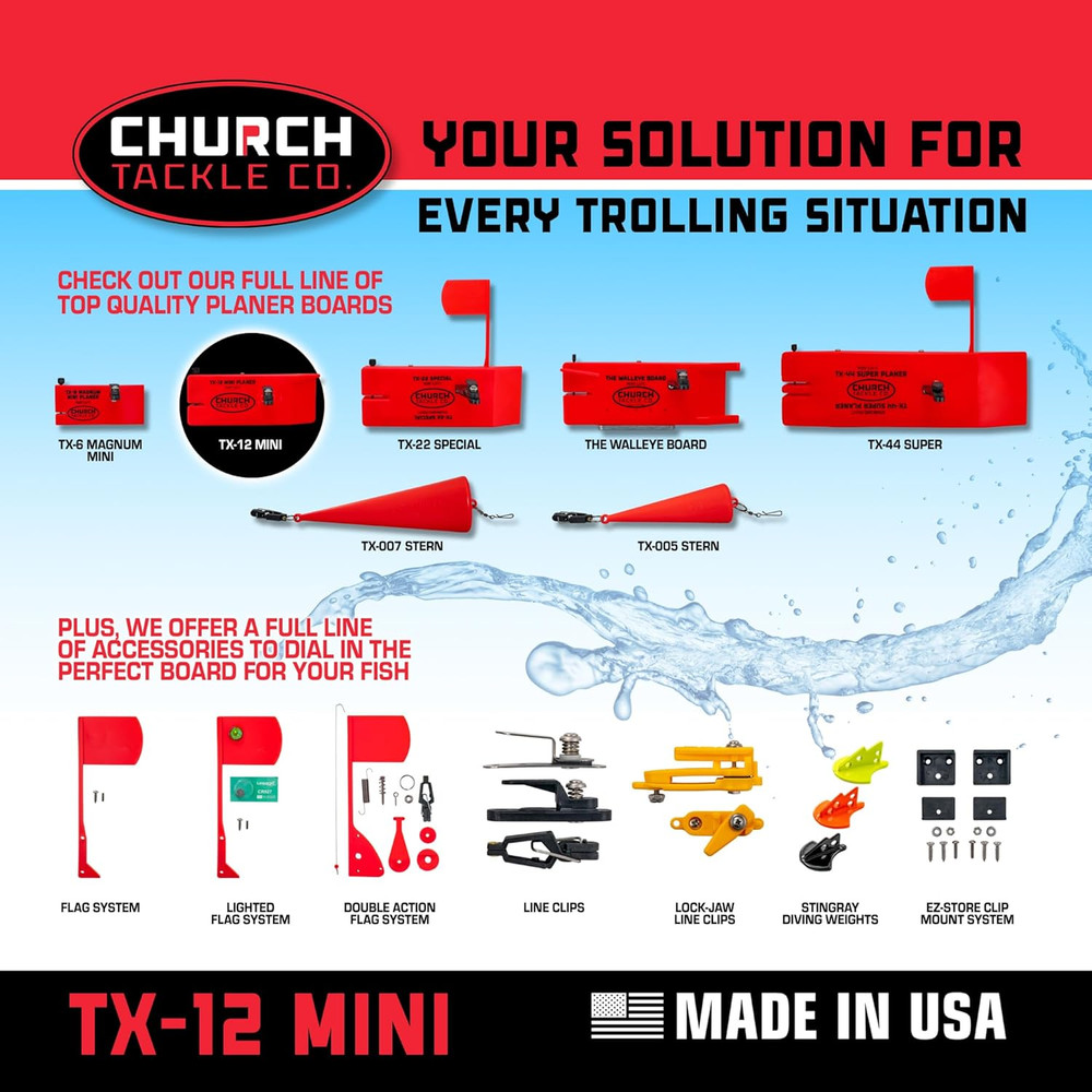 TX-12 Mini Planer Board Starboard by