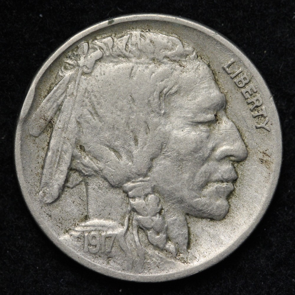 1917-D Buffalo Nickel CHOICE VF E147 ZHN