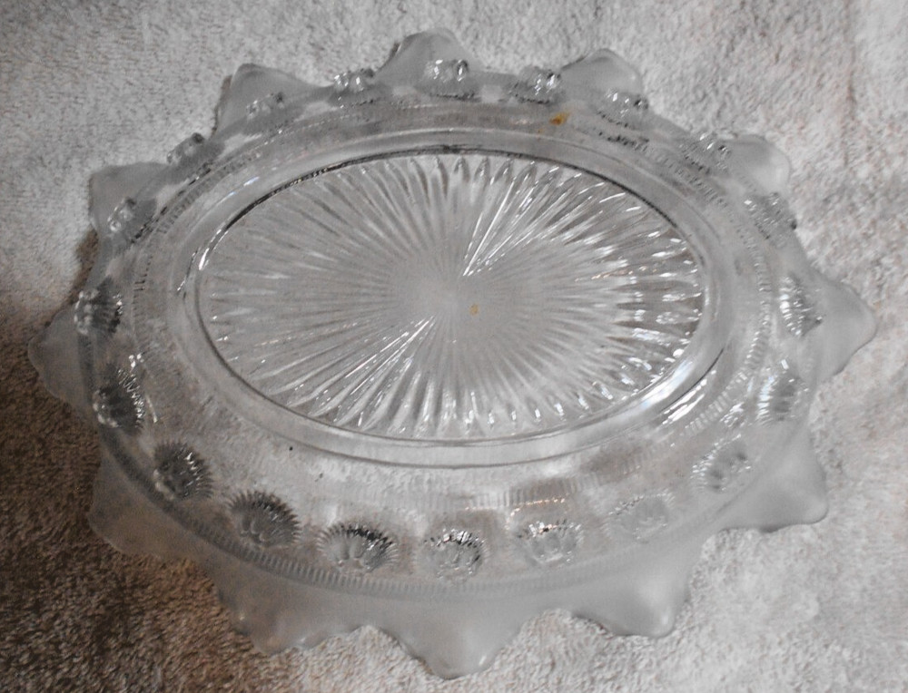 Glass Bowl with Silverplate Holder and Serving Fork